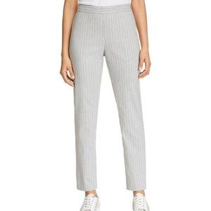 NWT Donna Karen stretch grey pinstripe pants, 6